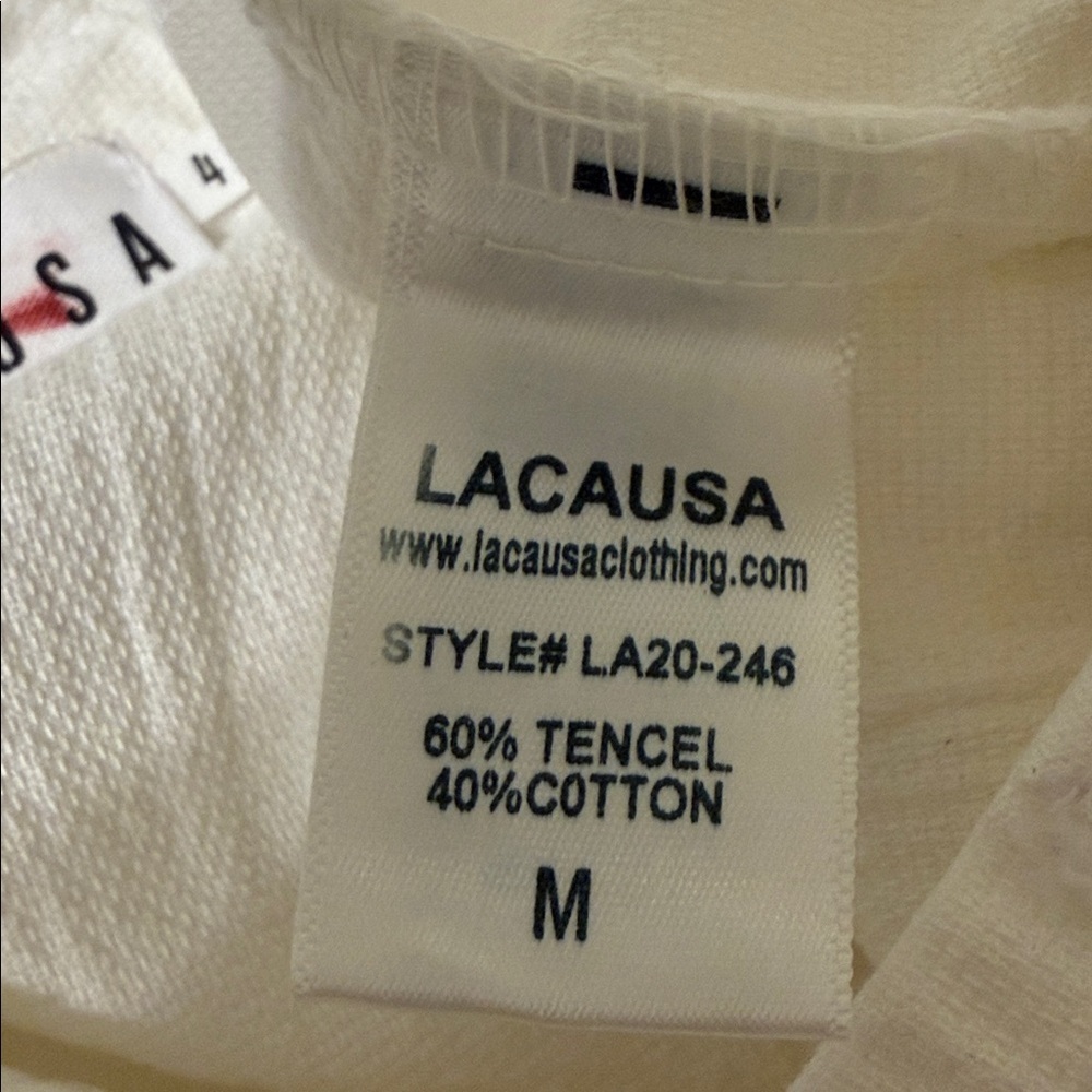 LACAUSA Isabellle Trouser Women’s M White - Picture 9 of 13